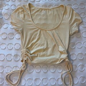 PacSun Light Yellow Crop Top